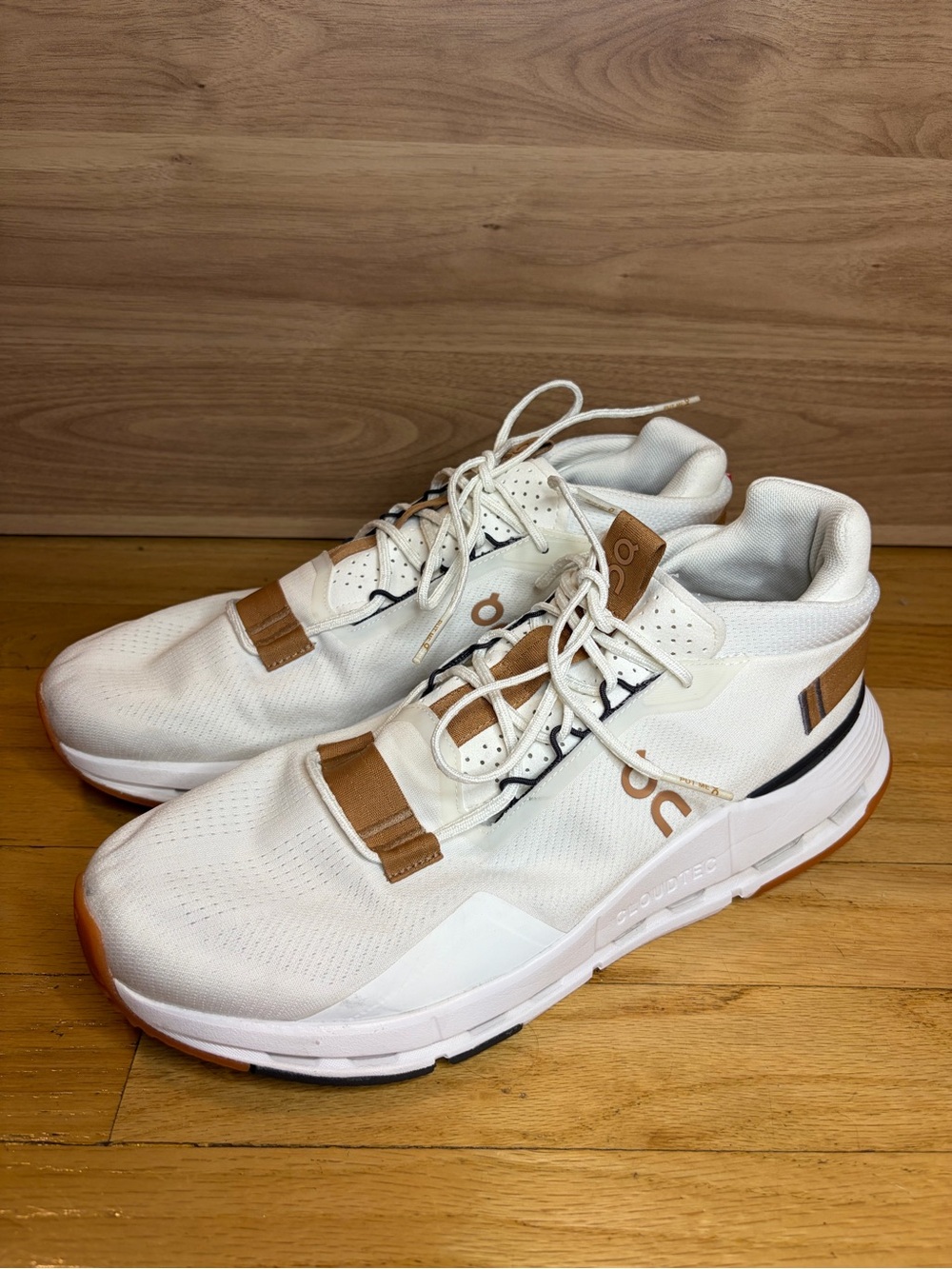 On Running Cloudnova 2 Mens Sneakers in Ivory / Sphinx - Size 11